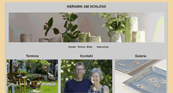 Desktop Screenshot of keramik-am-schloss.de