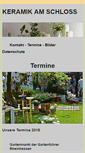 Mobile Screenshot of keramik-am-schloss.de