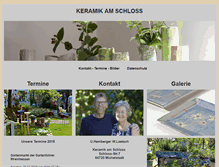 Tablet Screenshot of keramik-am-schloss.de